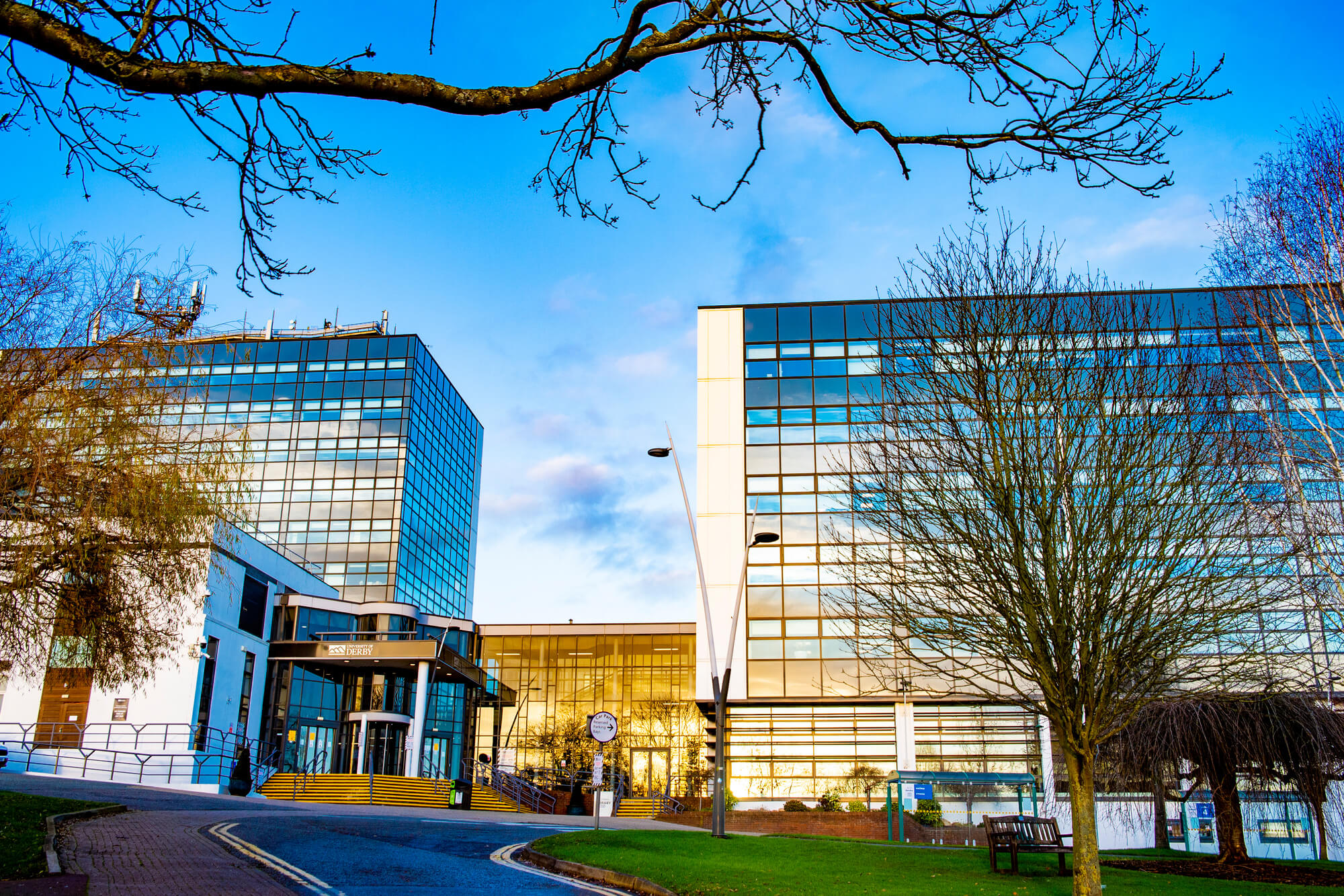 Kedleston Road campus entrance. 